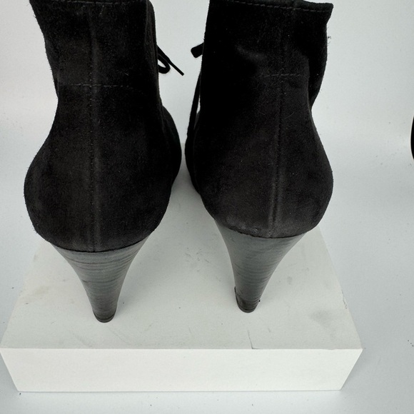 Paul green New York Lace Up Suede Ankle booties, Size 4.5 Black - Picture 3 of 10